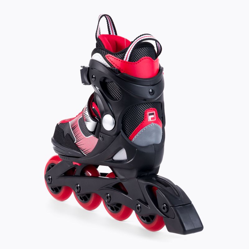 Pattini a rotelle FILA J One per bambini nero/rosso 4