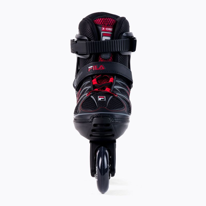 FILA X ONE rollerblade da bambino nero/rosso 4