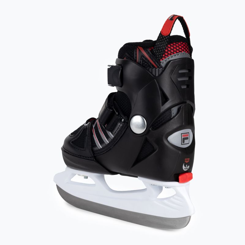 Pattini FILA X-One per bambini nero/rosso 3
