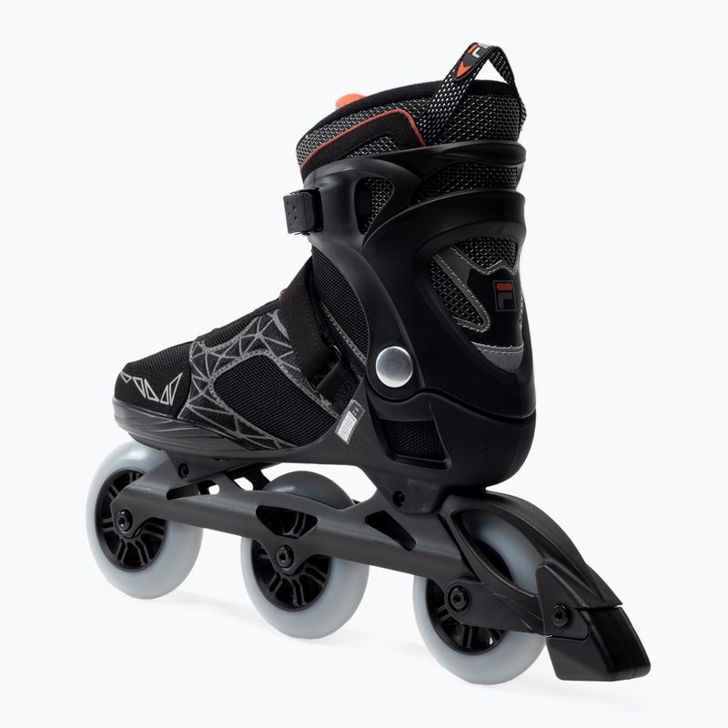 Pattini a rotelle FILA Legacy Pro 100 nero/rosso da uomo 3