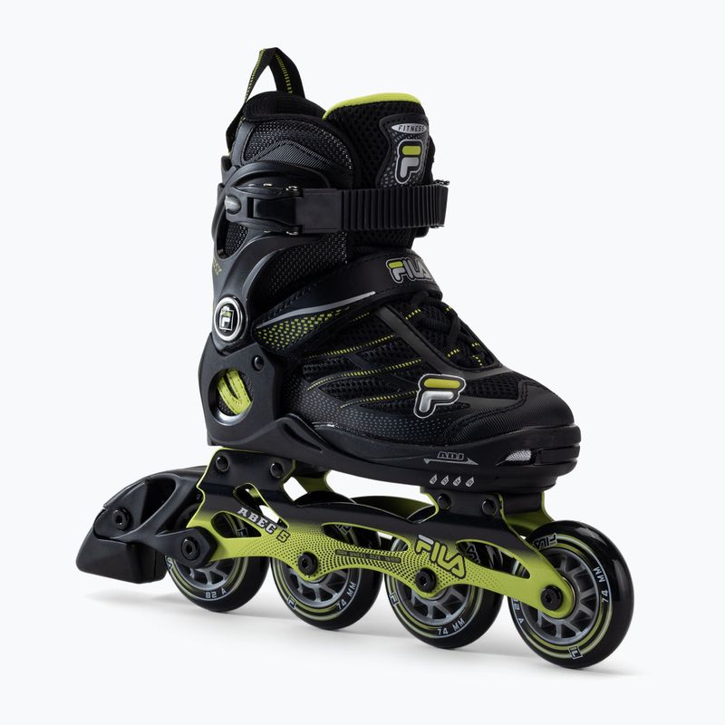 FILA Pattini a rotelle per bambini Wizy Alu nero/lime