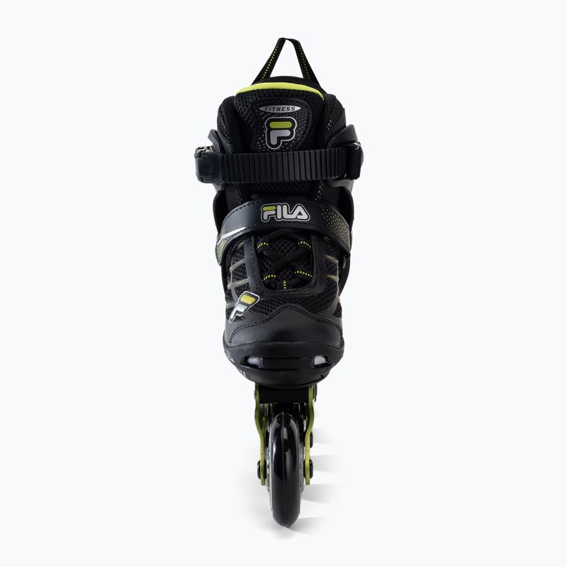 FILA Pattini a rotelle per bambini Wizy Alu nero/lime 4