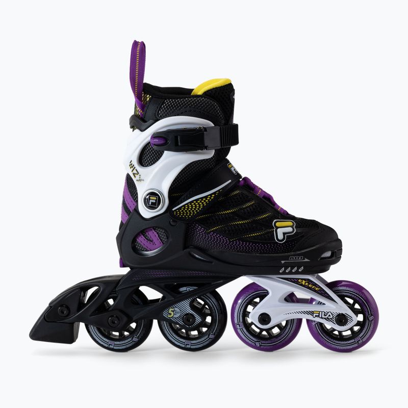 Pattini a rotelle per bambini FILA Wizy G nero/giallo magenta 2