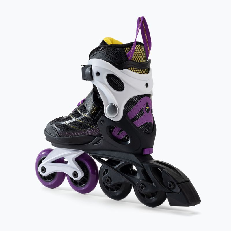 Pattini a rotelle per bambini FILA Wizy G nero/giallo magenta 3