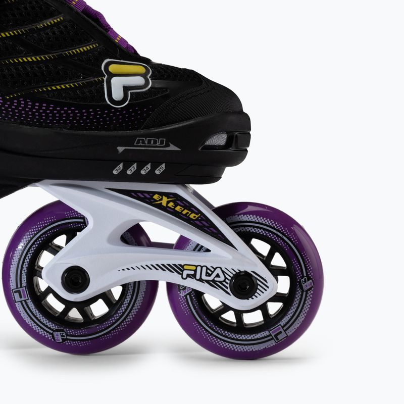 Pattini a rotelle per bambini FILA Wizy G nero/giallo magenta 6