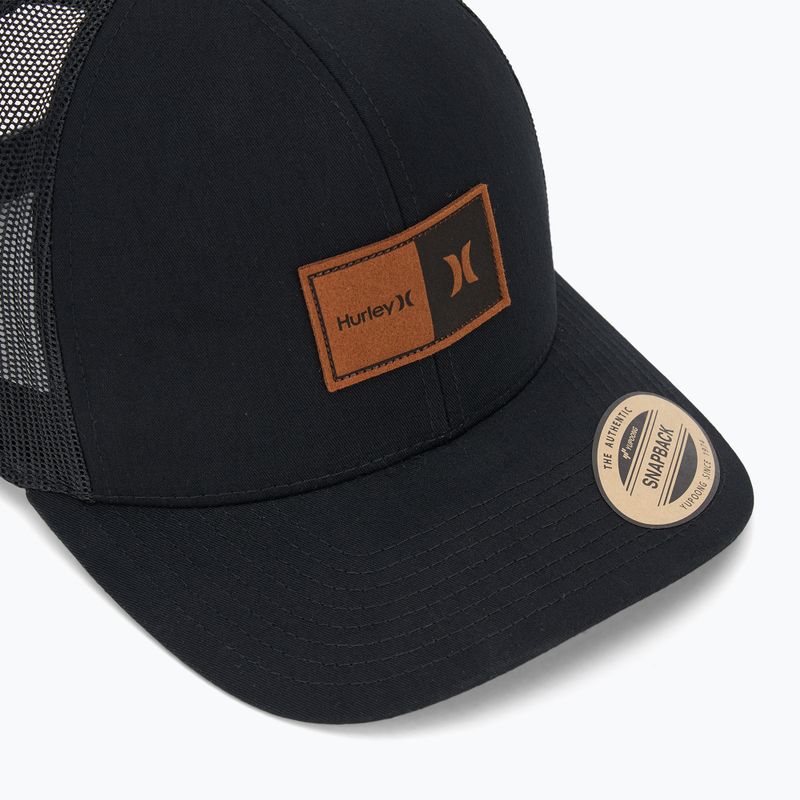 Cappello da baseball Hurley Fairway Trucker da uomo nero 3