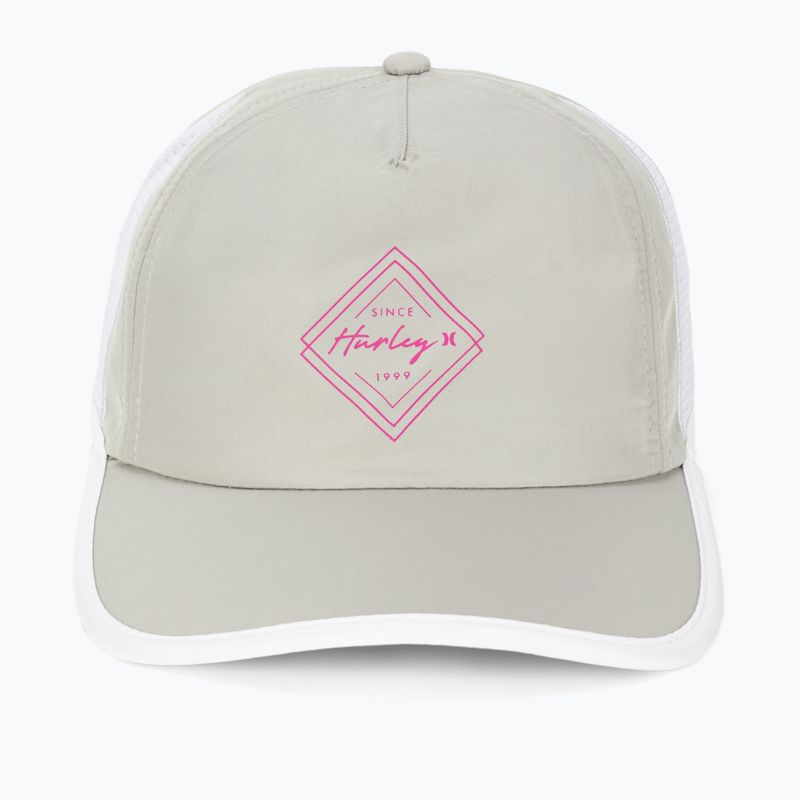 Cappello da baseball Hurley Cancun Runner grigio fresco da donna 2