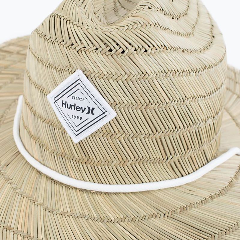 Cappello Hurley Diamond Straw kaki da donna 2