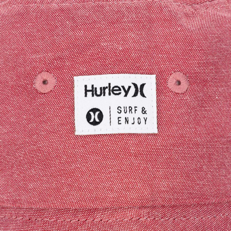 Cappello Hurley da uomo Chambray rosso 3