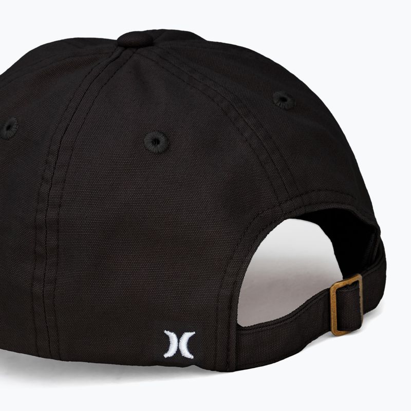 Cappello da baseball Hurley Blank Canvas da uomo, nero 4
