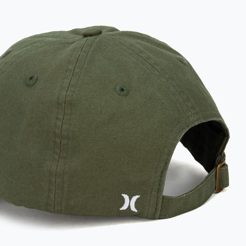 Cappello da baseball Hurley Blank Canvas oliva da uomo 4