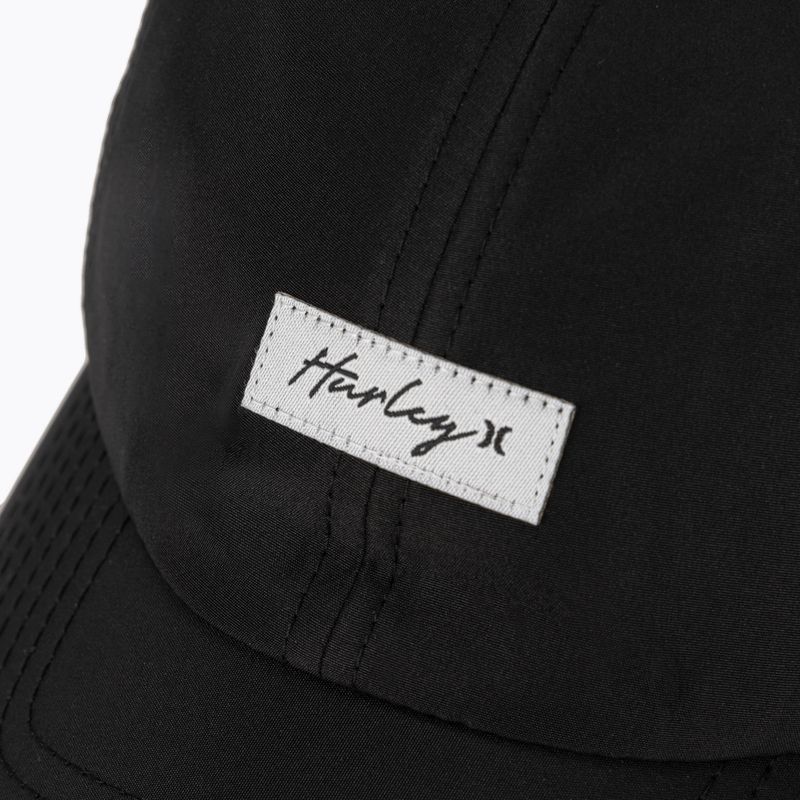 Cappello da baseball Hurley Swift Runner da donna Codino nero 3