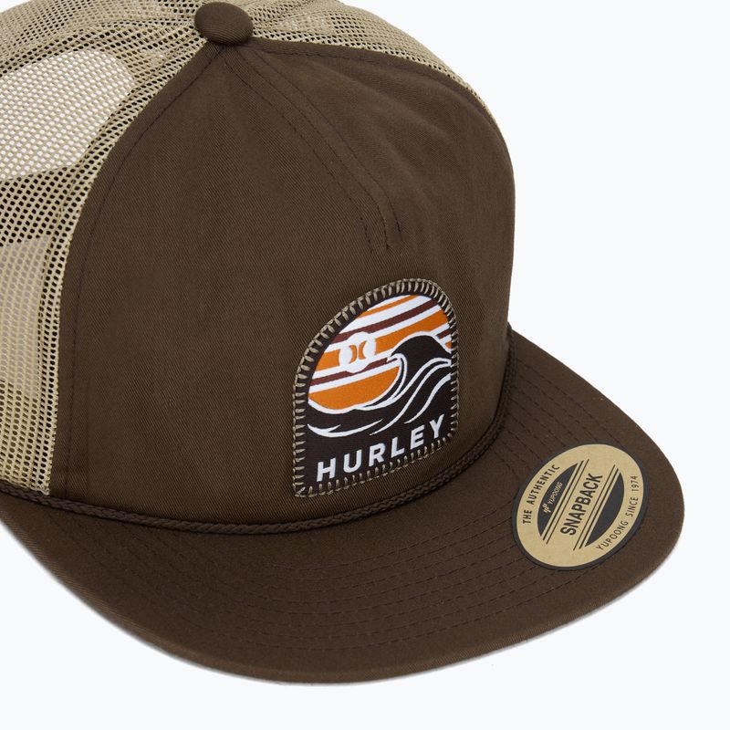 Cappello da baseball Hurley Mavericks Trucker in velluto marrone da uomo 3