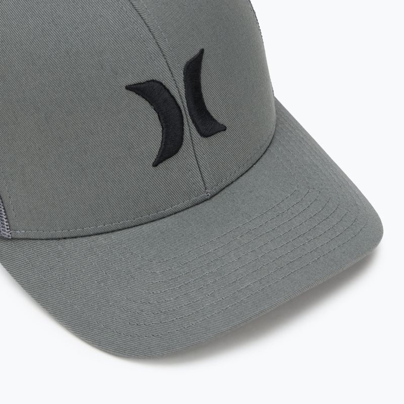 Cappello da baseball Hurley Del Mar Trucker da uomo grigio scuro 3