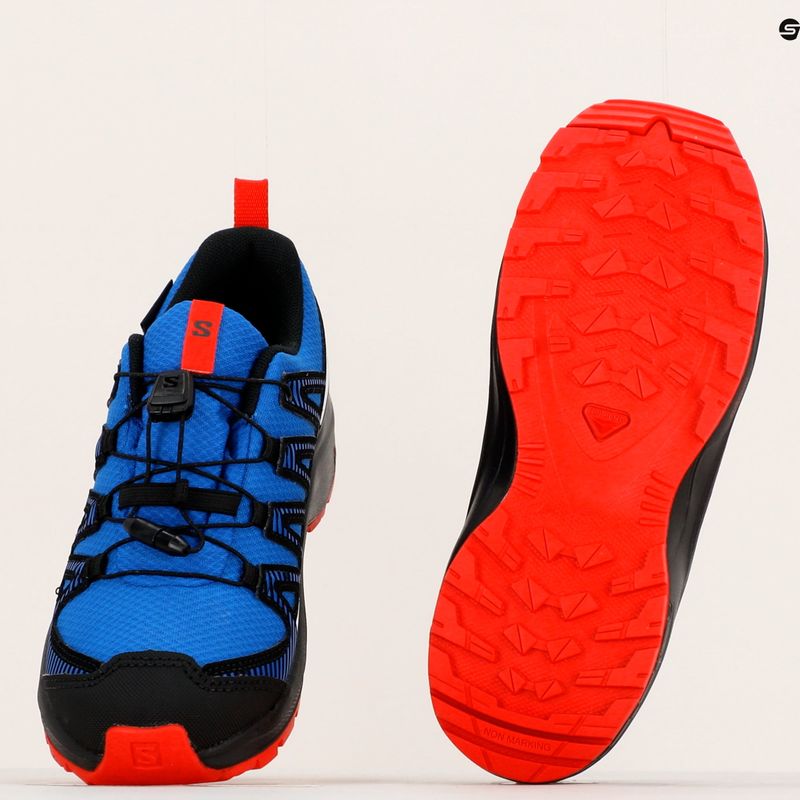 Salomon XA Pro V8 CSWP scarponi da trekking per bambini lapis/nero/fucsia 18
