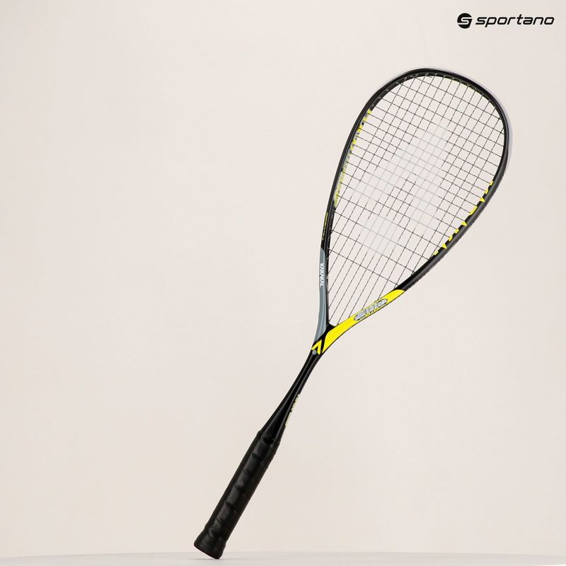 Racchetta da squash Karakal Raw 120 nero/grigio/giallo 9