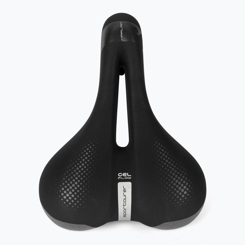 Sella da bicicletta Sportourer Kaalam Gel Flow nera 3