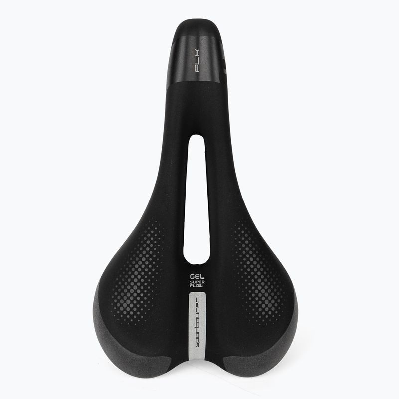 Sella per bicicletta Sportourer FLX Unisex Gel Superflow nero 3