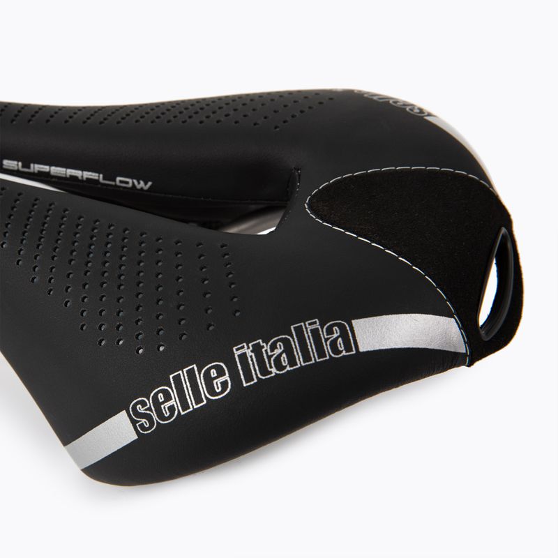 Selle Italia Max Flite Gel Superflow, TI 316 Rail, Fibra-Tek, Light Gel nero 6
