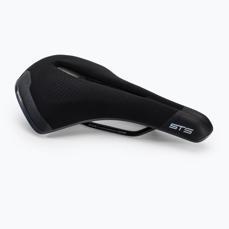 Sella da bici Selle Italia Sportouring ST 5 Flow, Fec Alloy Rail, Soft-Tek, Light Gel nero