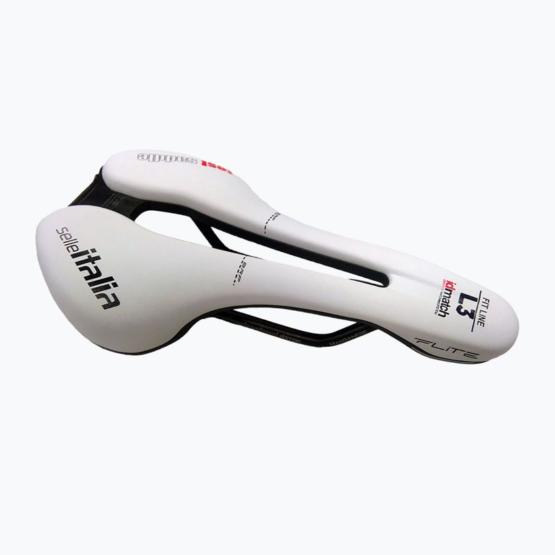 Selle Italia Flite Boost TM Superflow, guida in manganese, Soft-Tek bianco