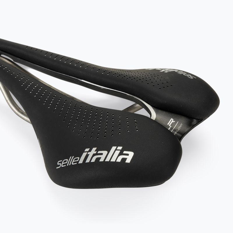 Selle Italia Max SLR Boost Gel Superflow, TI 316 Rail, Fibra-Trek, Light Gel nero 5