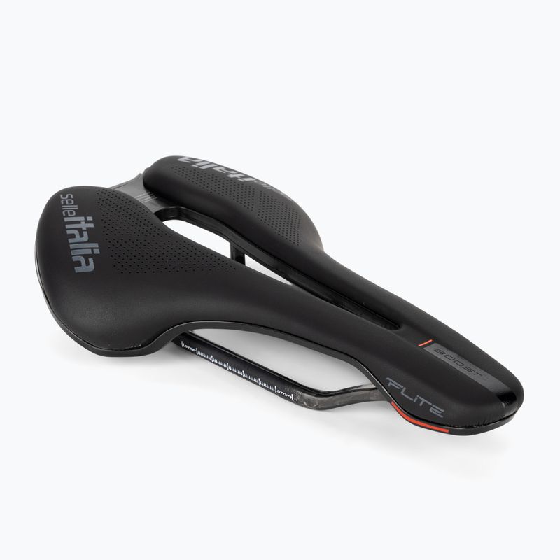 Selle Italia Flite Boost Kit Carbonio Superflow sella per bici, Carbon Rail+10mm, Fibra-Tek