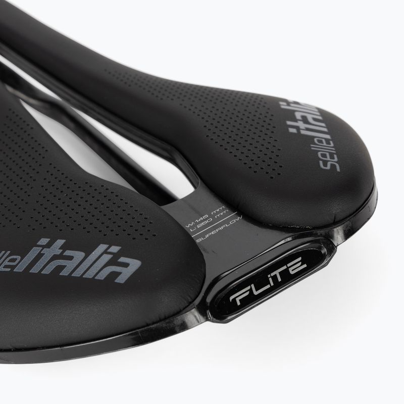 Selle Italia Flite Boost Kit Carbonio Superflow sella per bici, Carbon Rail+10mm, Fibra-Tek 5