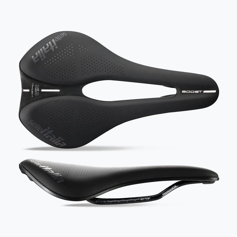 Sella da bici Selle Italia Novus Boost Evo TM, Superflow, Manganese Rail, Soft-Tek nero 6