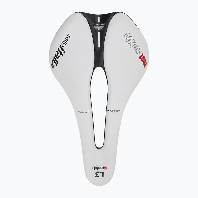 Sella da bici Selle Italia Novus Boost Evo TM, Superflow, Manganese Rail, Soft-Tek bianco 3