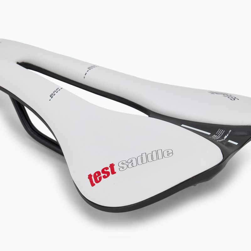 Sella da bici Selle Italia Novus Boost Evo TM, Superflow, Manganese Rail, Soft-Tek bianco 5