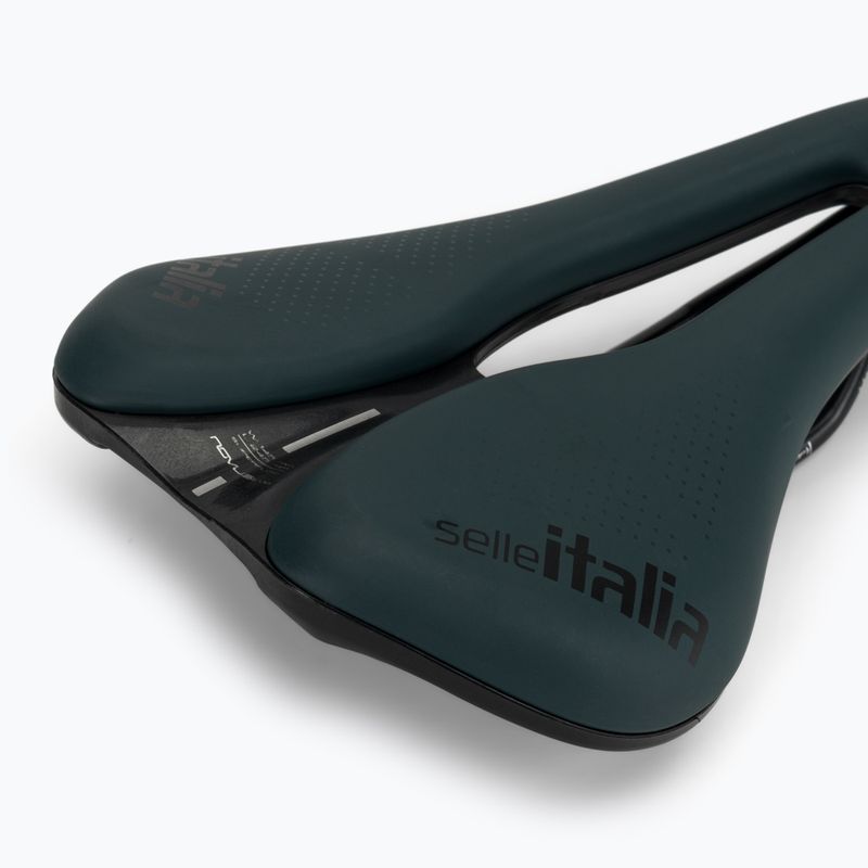 Sella per bicicletta Selle Italia Novus Boost Evo Gravel TM Superflow, Manganese Rail, Soft-Trek blu 5