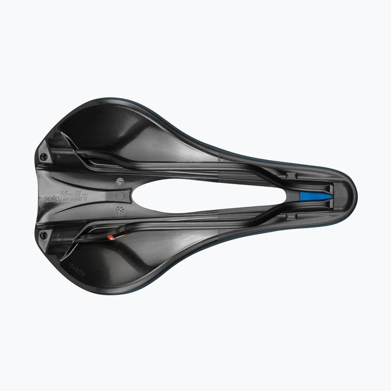 Sella per bicicletta Selle Italia Novus Boost Evo Gravel TM Superflow, Manganese Rail, Soft-Trek blu 4