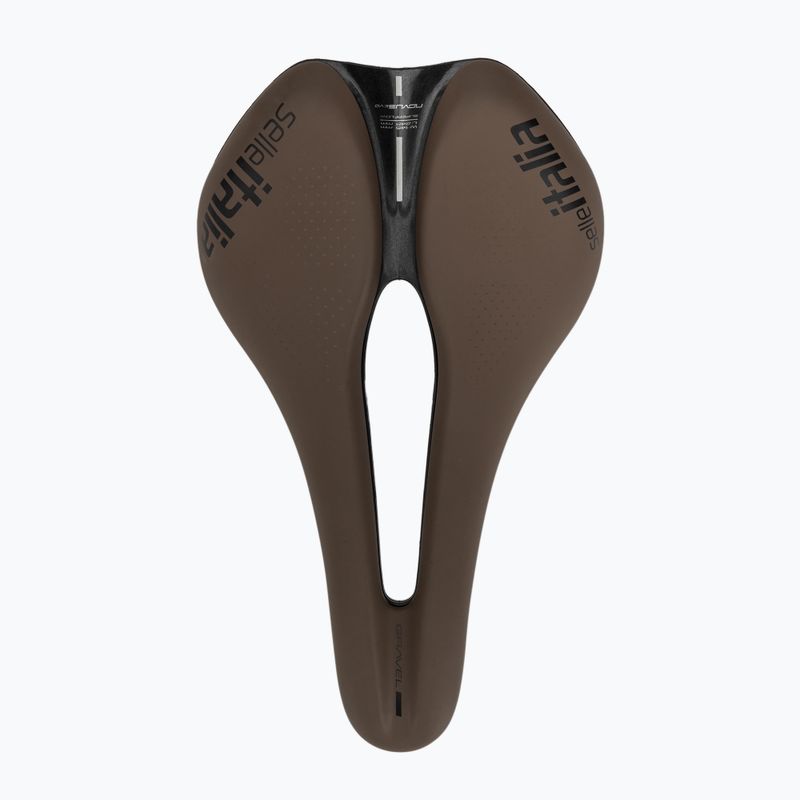 Sella da bici Selle Italia Novus Boost Evo Gravel TM, Superflow, Manganese Rail, Soft-Trek marrone 3