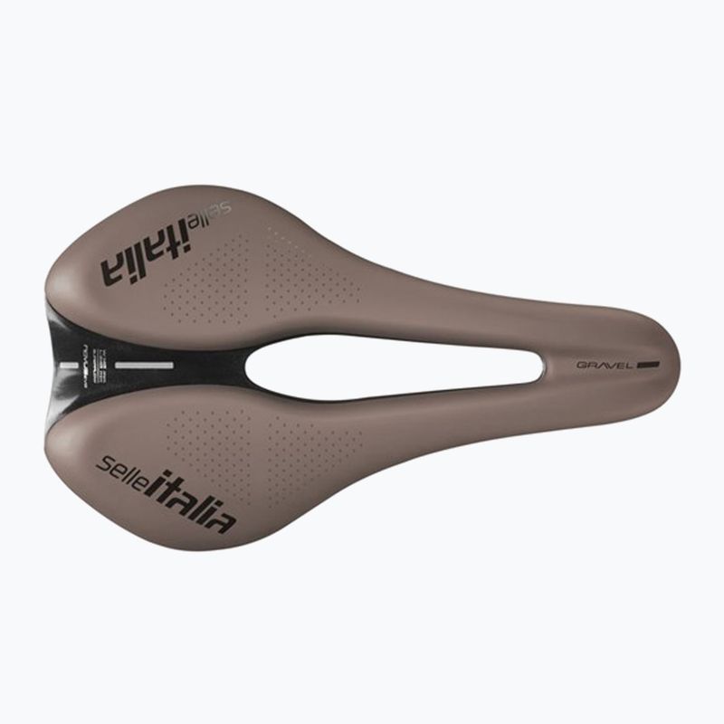Sella da bici Selle Italia Novus Boost Evo Gravel TM, Superflow, Manganese Rail, Soft-Trek marrone 3