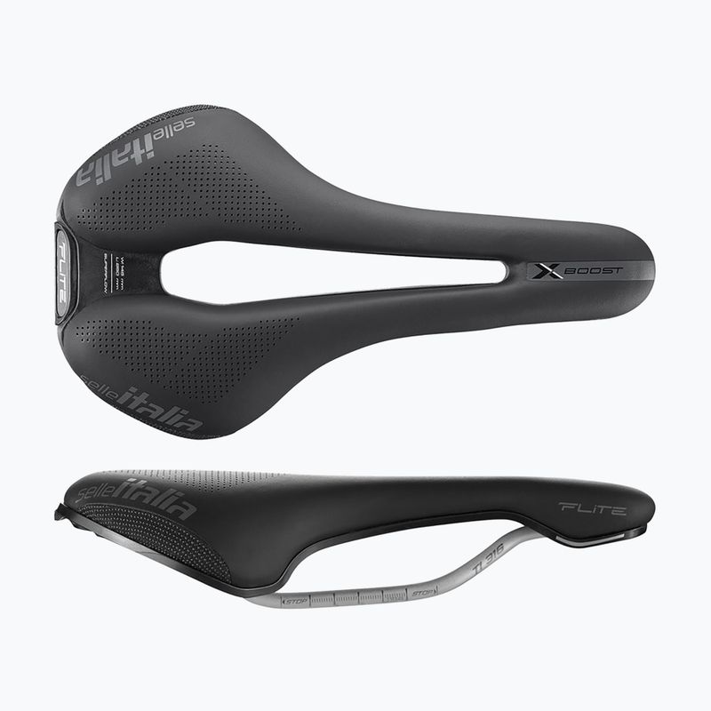 Selle Italia Flite Boost X-Cross Superflow, Fibra-Tek, Light Gel nero 2