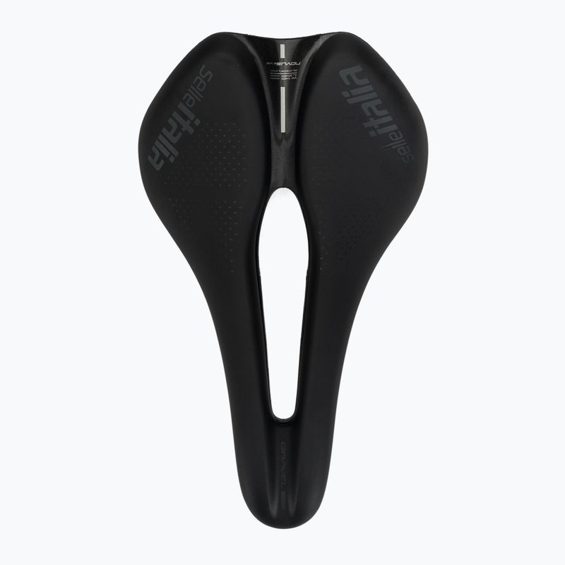 Sella da bici Selle Italia Novus Boost Evo Gravel TM Superflow, Manganese Rail, Soft-Trek nero 3