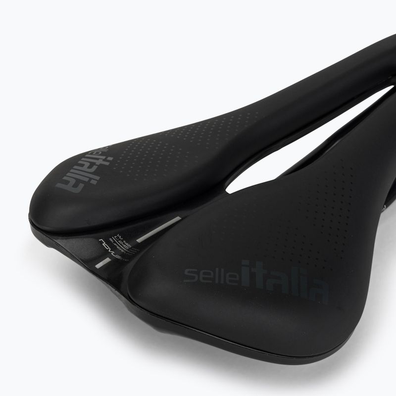 Sella da bici Selle Italia Novus Boost Evo Gravel TM Superflow, Manganese Rail, Soft-Trek nero 5