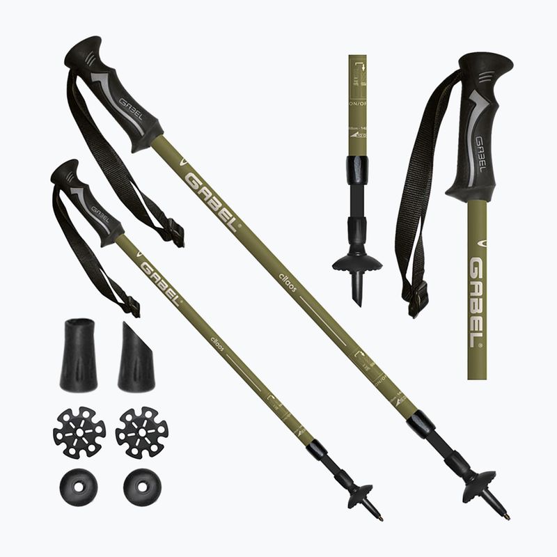 Bastoncini da trekking GABEL Cilaos A.S. verde oliva 8