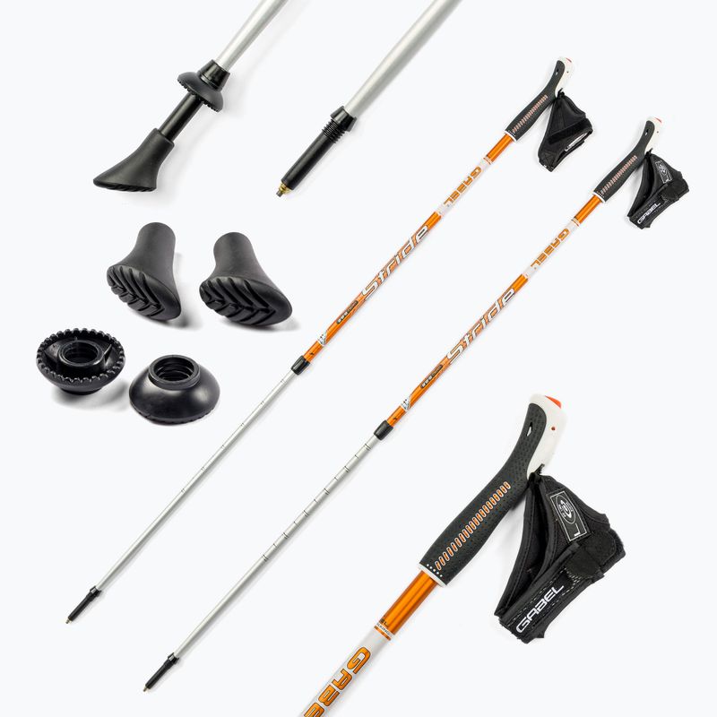 Bastoncini da nordic walking GABEL Vario S - 9,6 arancione 7008350550000 7