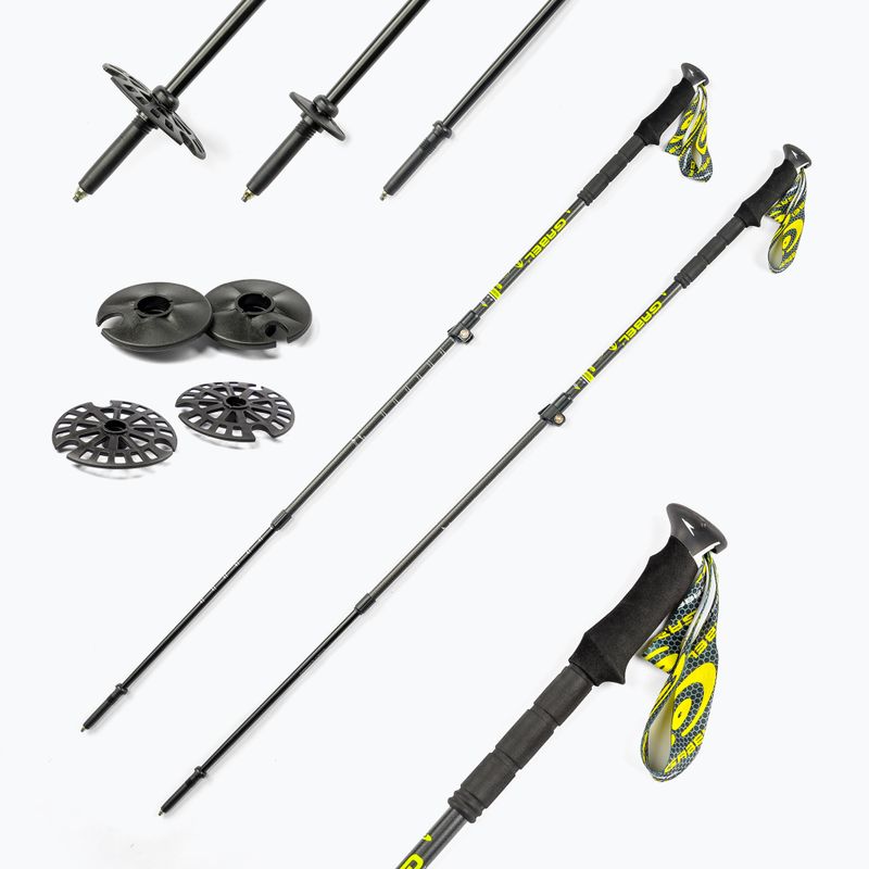 Bastoncini da trekking GABEL Escape Carbon XT TOUR AI nero 7008451900000 6