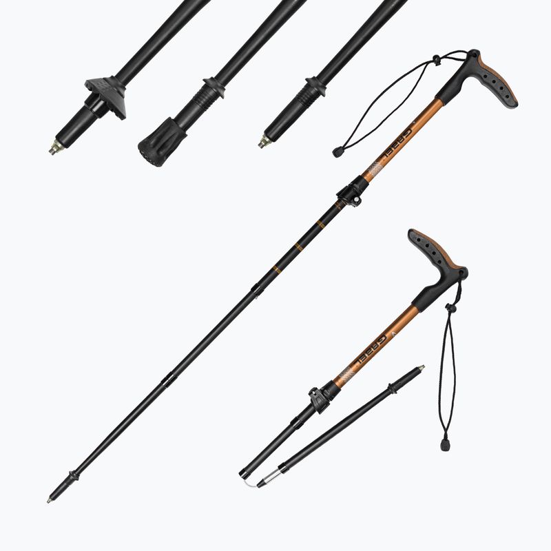 GABEL Bastone da trekking Wired FL XTS nero 7008480400000 4