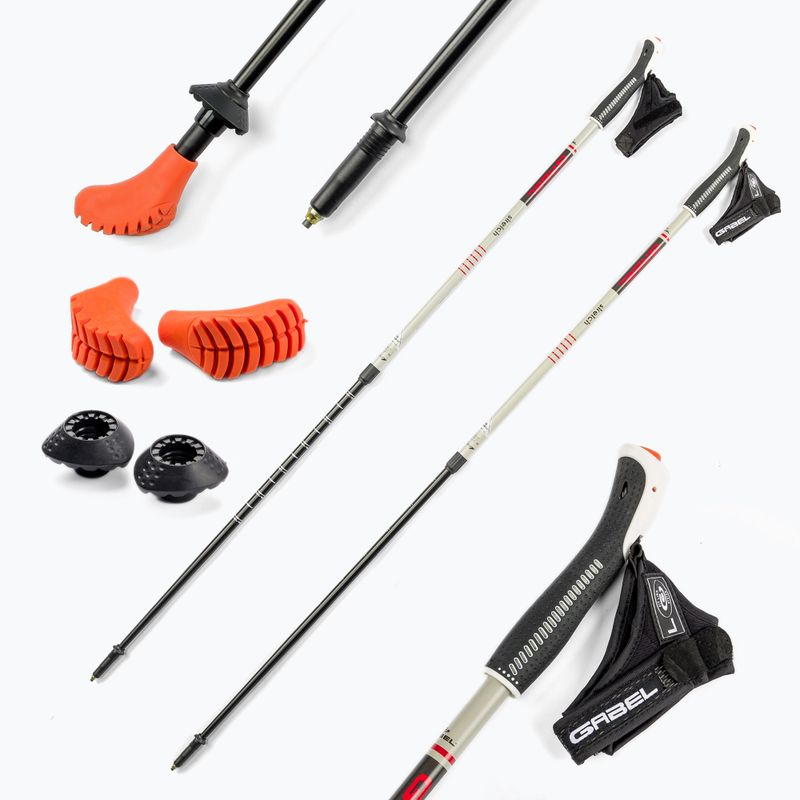 GABEL Strech ICE bastoncini da nordic walking grigio 7008352630000 6