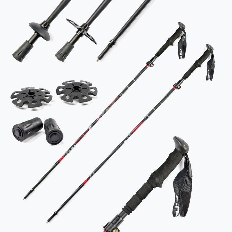 Bastoncini da trekking GABEL FR-3 EF nero 7008391920000 6
