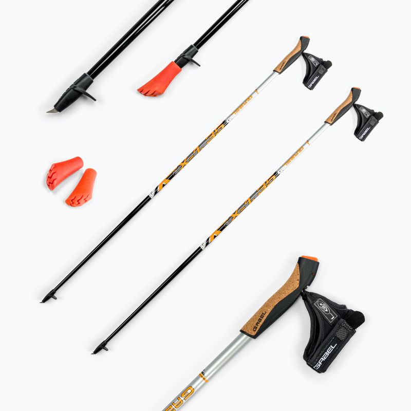 Bastoncini da nordic walking GABEL X-1.35 nero 7008361151050 6