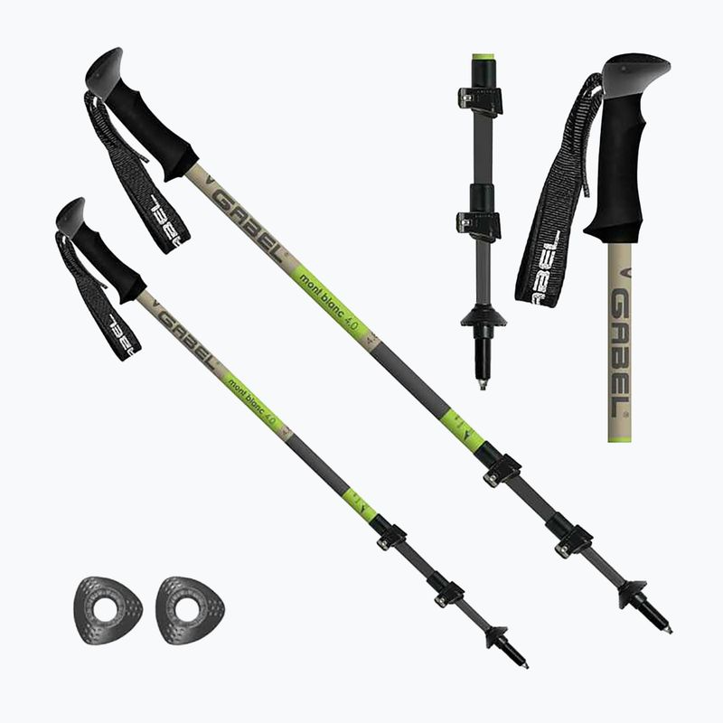 GABEL Mont Blanc F.L. 4.0 bastoncini da trekking verdi 7008432300000 7