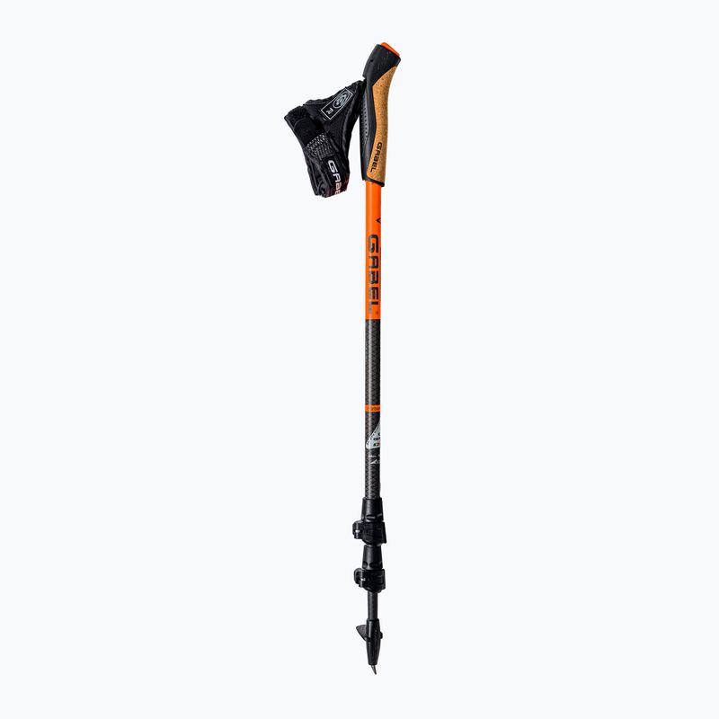 Bastoncini da nordic walking GABEL Carbon XT 3S 100 F.L. nero-arancio 7009351420000 2