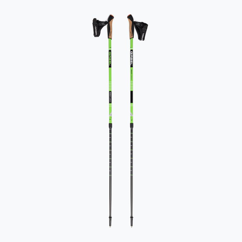 Bastoncini da nordic walking GABEL Strech Carbon verde