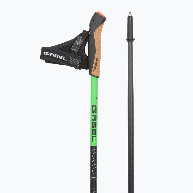 Bastoncini da nordic walking GABEL Carbon XT 2S 80 F.L. black/lime 3