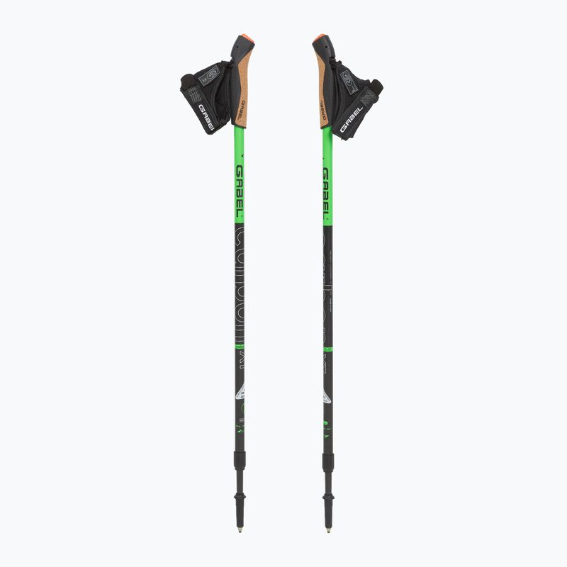 Bastoncini da nordic walking GABEL Carbon XT 2S 80 F.L. black/lime 5